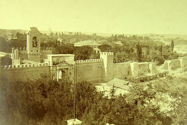 La veduta delle mura e sulla destra la breccia di porta Pia eseguita dalle truppe italiane il 20 settembre 1870, Tuminello Lodovico, Torino, Roma (Istituto per la storia del Risorgimento italiano) 