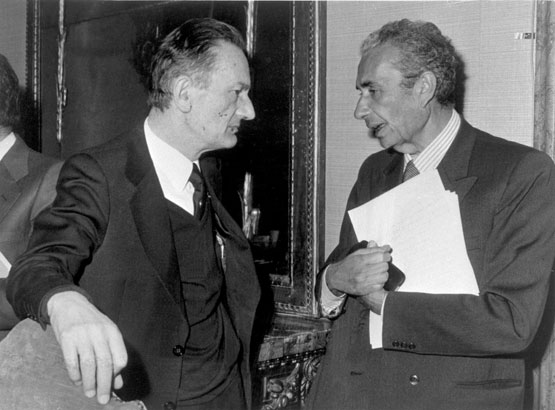 Benigno Zaccagnini e Aldo Moro (Archivio Farabola)