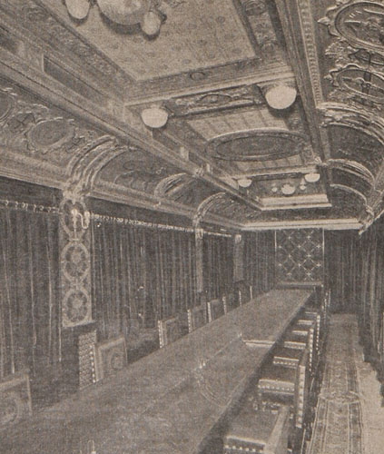 Il tavolo del vagone ristorante (Domenica del Corriere del 12 gennaio 1930)